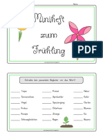 Miniheft Frühling 