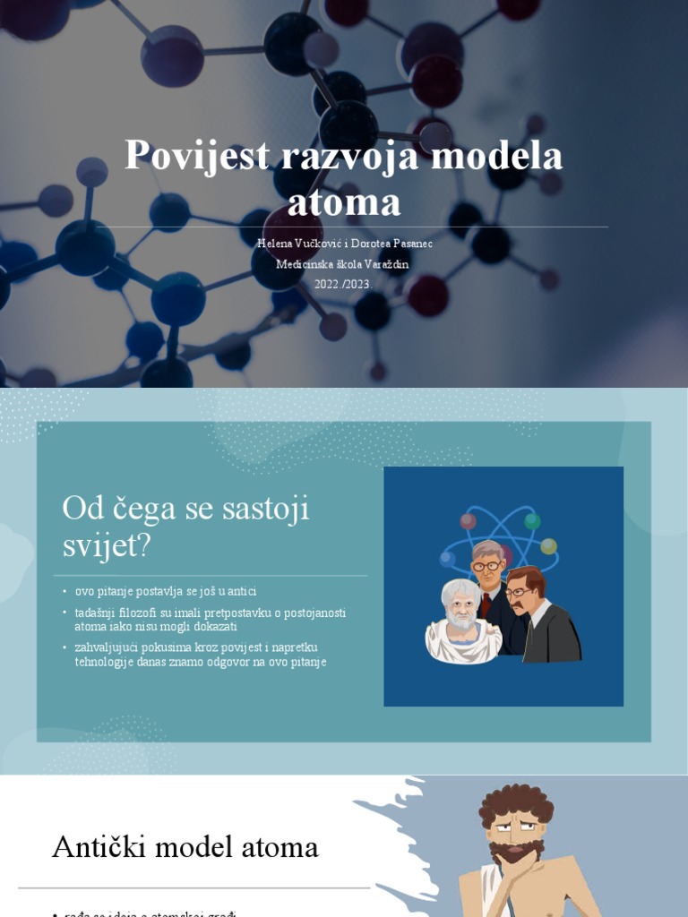 Povijest Razvoja Modela Atoma | PDF