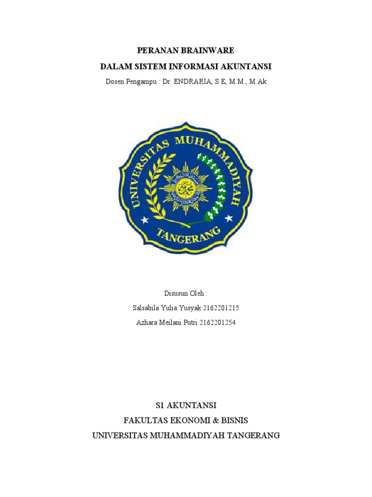 Peran Brainware dalam Sistem Informasi | PDF