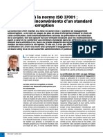 Certification À La Norme ISO 37001: Avantages Et Inconvénients D'un Standard Mondial Anticorruption