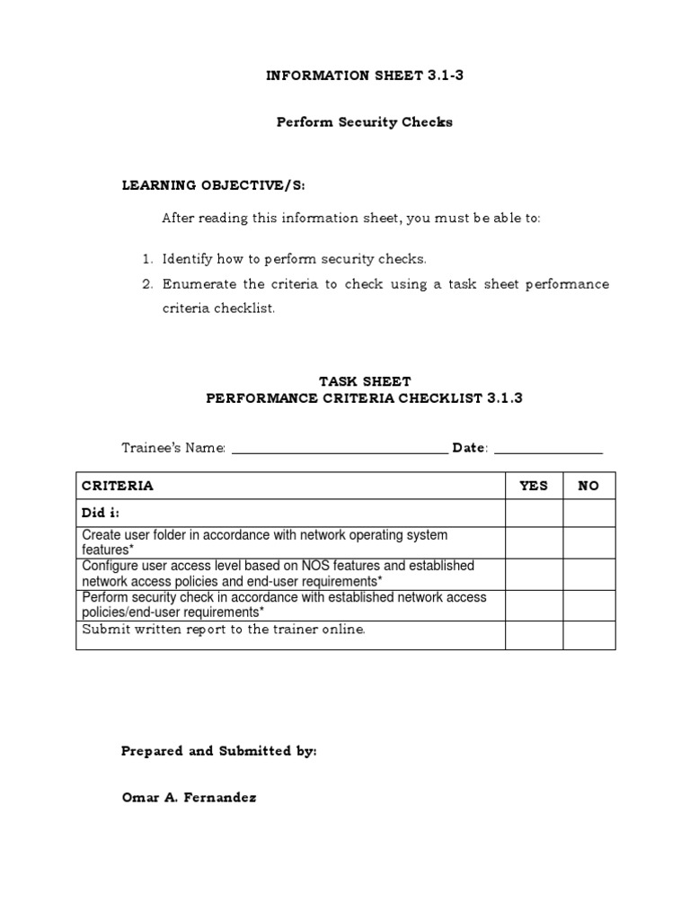Security Check Performance Guide | PDF