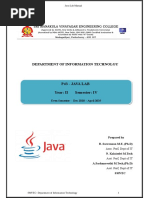 Lab Manual JAVA