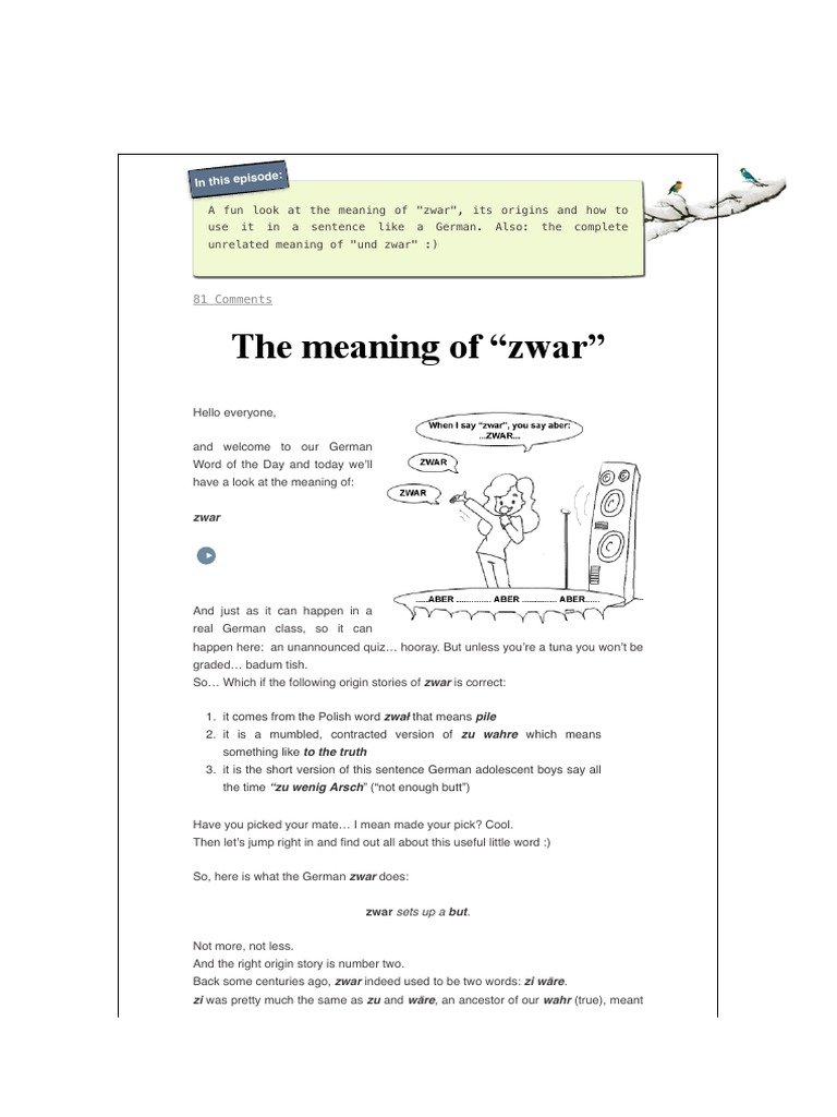 The Meaning of 