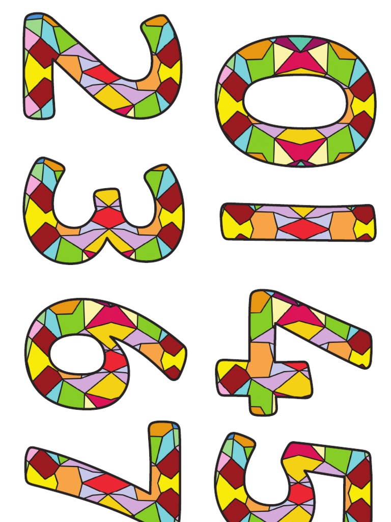 Color Full Numbers | PDF