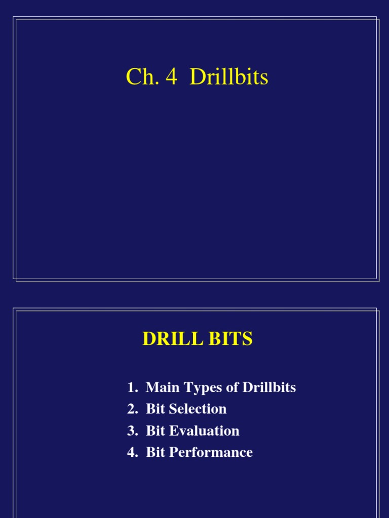 5.21 Drill Bits PDF Well Drilling Bearing (Mechanical)