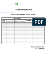 CARRINHO DE EMERGENCIA Marina