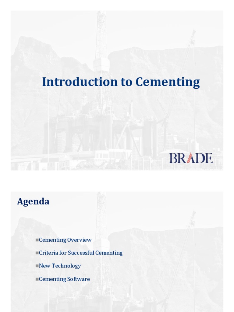 Cementing Techniques and Technologies | PDF | Casing (Borehole) | Fluid ...
