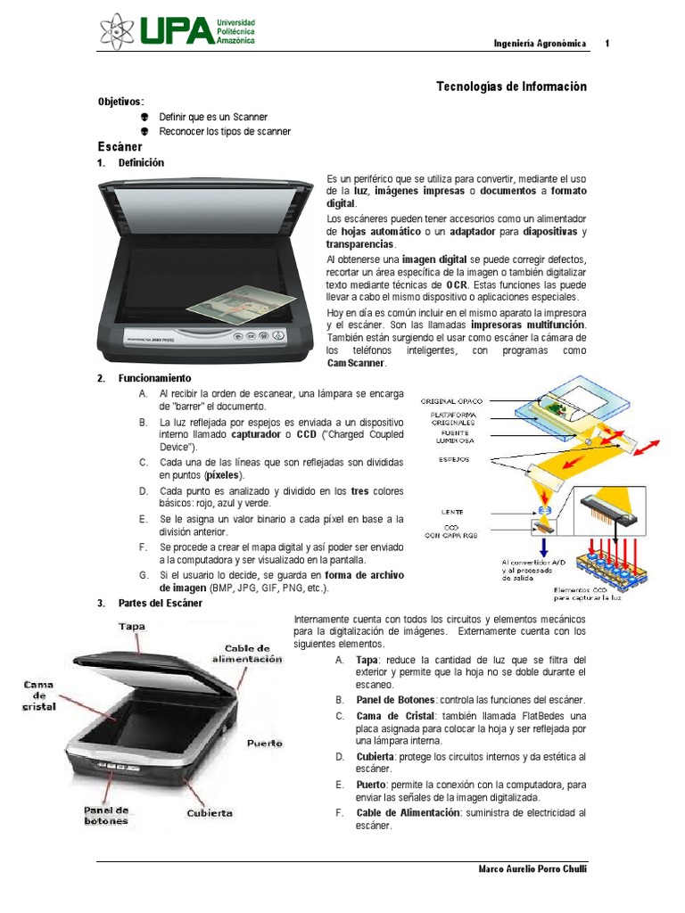 El Scanner | PDF | Escáner de imagen | Tecnología de información y ...
