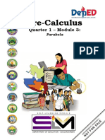 Precalculus Module 2 Lesson 2 Parabola
