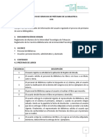 Instructivo de Servicios de Préstamo de La Biblioteca 2