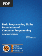 7525 Dcap102 Basic Programming Skills