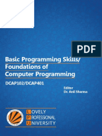 7525 Dcap102 Basic Programming Skills