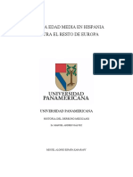 La Alta Edad Media en Hispania Frente Al Resto de Europa