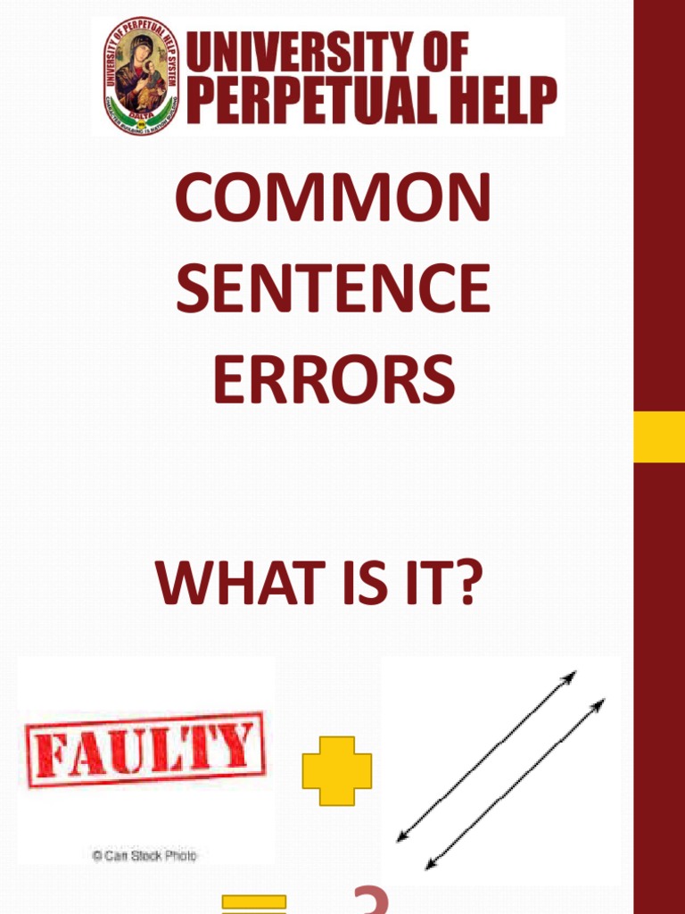 Common Sentence Errors Explained | PDF | Semantics | Language Mechanics
