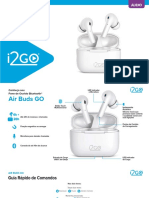 Manual Ilustrado Fone de Ouvido Bluetooth Air Buds GO i2GO Basic Plus BRA V2 Edita