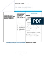 Guía de Educación Física en Casa Primer Ciclo