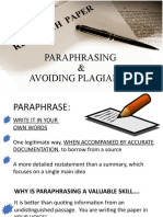 PARAPHRASING and Palgairsim
