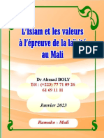 Dr BOLY L'islam et les valeurs à l'épreuve de la laïcité au Maliللنشر