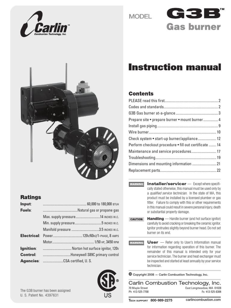 Carlin Gas Gun PDF Chimney Pipe (Fluid Conveyance)