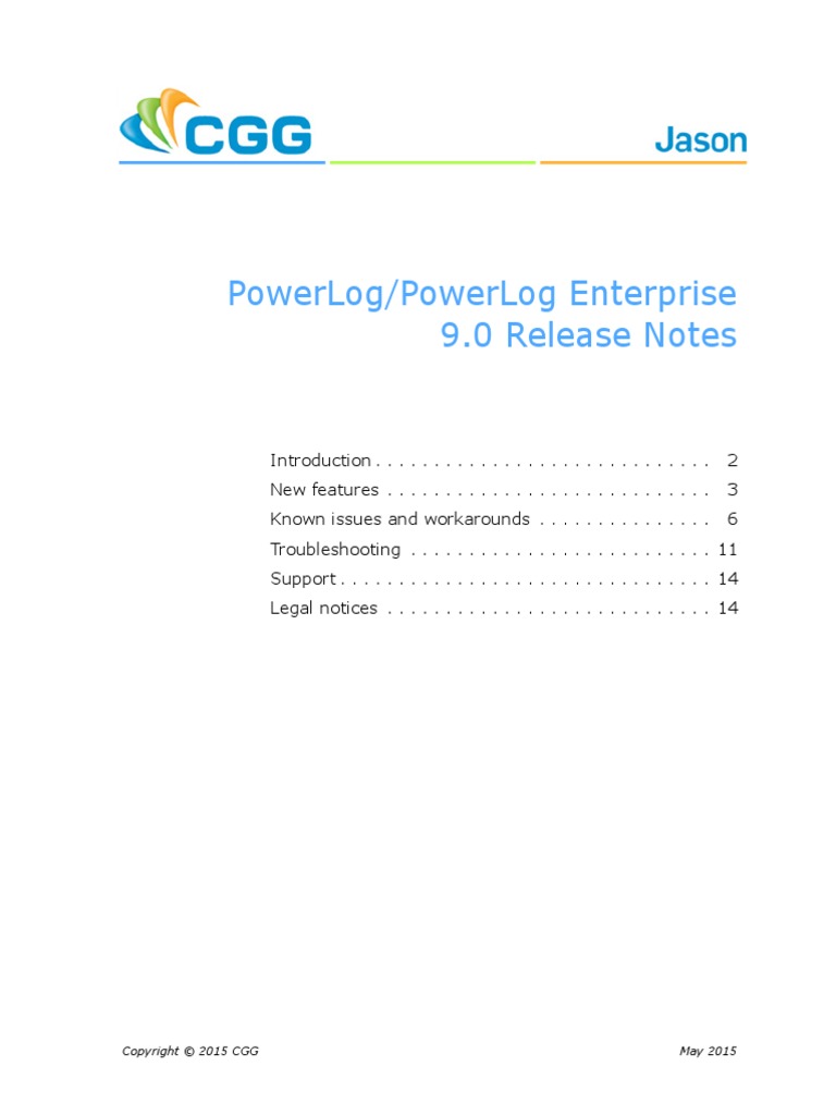 PowerLog Release Notes Download Free PDF Databases Porosity
