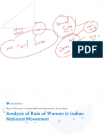 Analysis of Role of Women in Indian National Movement With Anno