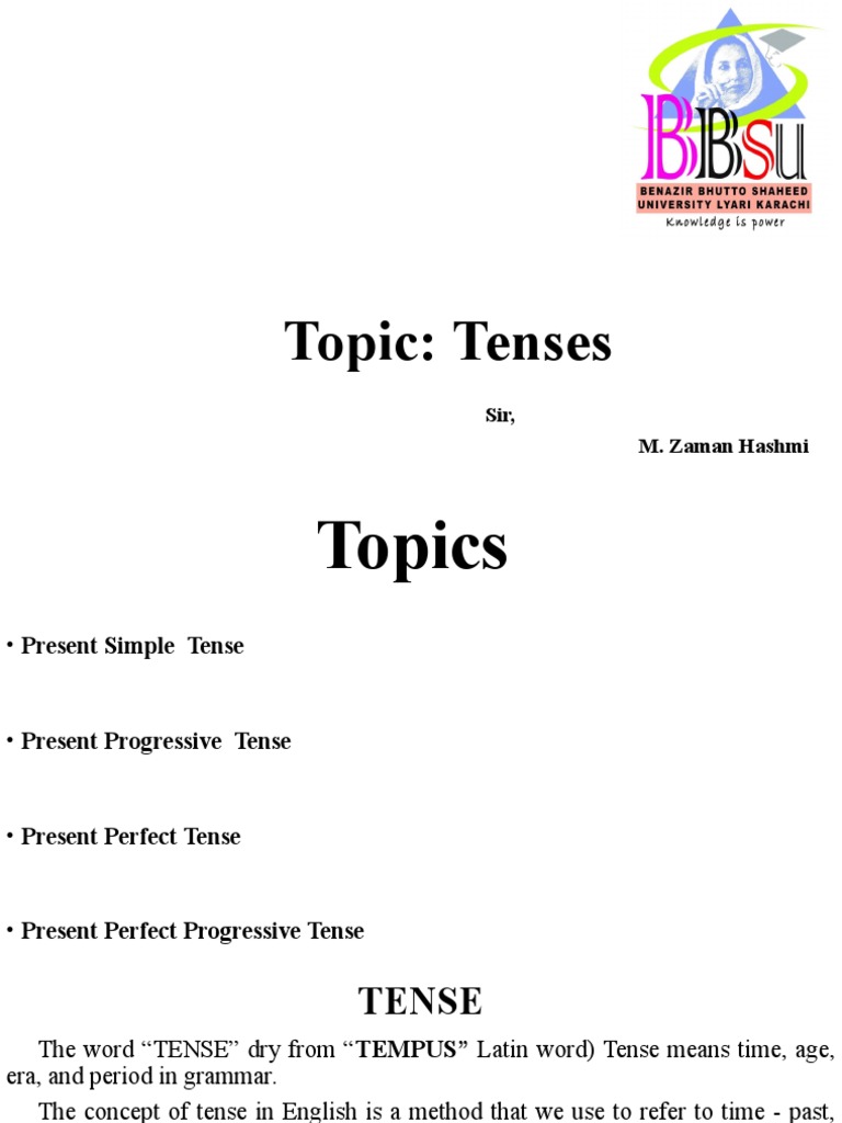 An InDepth Guide to English Tenses PDF Perfect (Grammar) Verb
