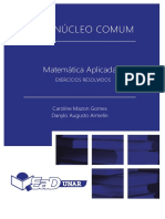 Matemática Aplicada Exercicios - SEC