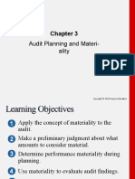 Audit Planning and Materi-Ality