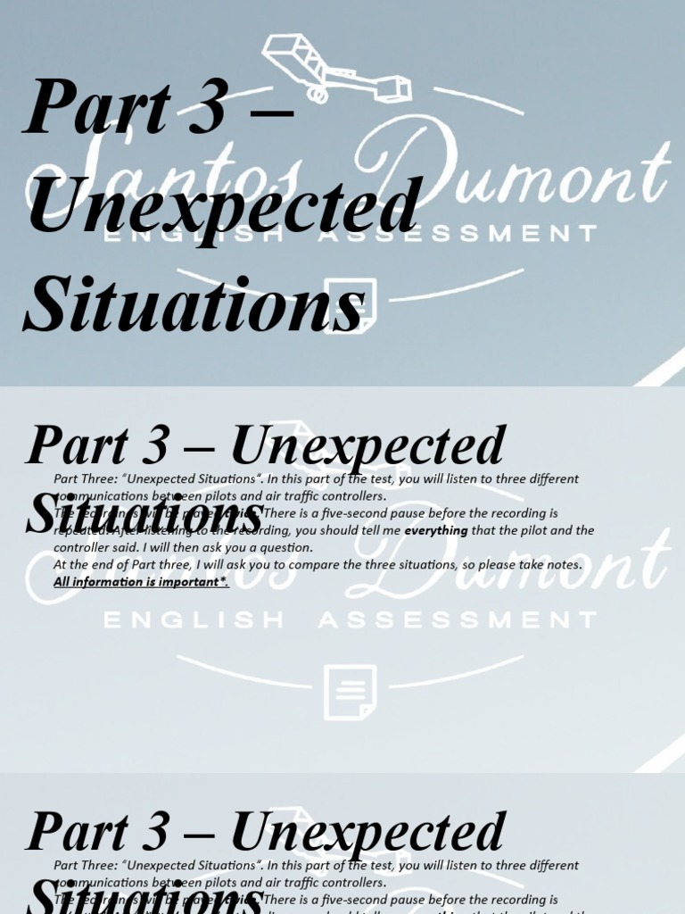 Part 3 - Unexpected Situations | PDF | Air Traffic Control | Turbine ...