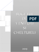 Bugetul de Venituri Si Cheltuieli 2019