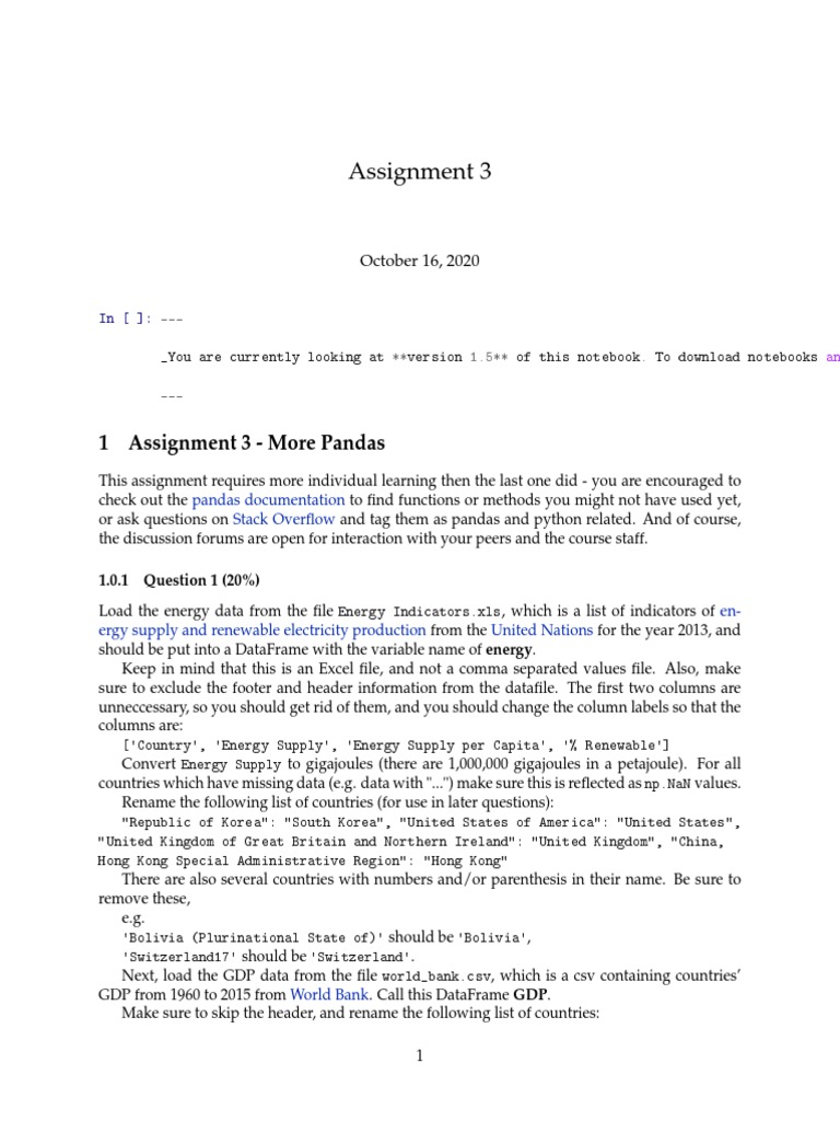 Assignment 3 | PDF
