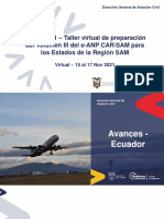 Avances ECUADOR - Volumen III e-ANP 3er Taller Nov - 2021