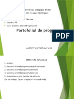 Model Portofoliul Progres Examen Curs