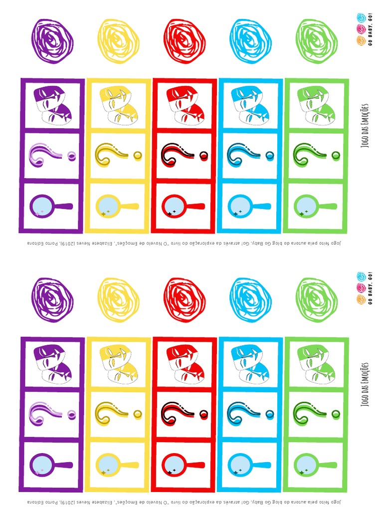 Jogos da memória em PDF sobre emoções/Cartas praticante e cavalo/ Material  Exclusivo Equoideias – Equoideias®