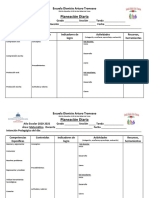 Esquemas de Planificación Diaria