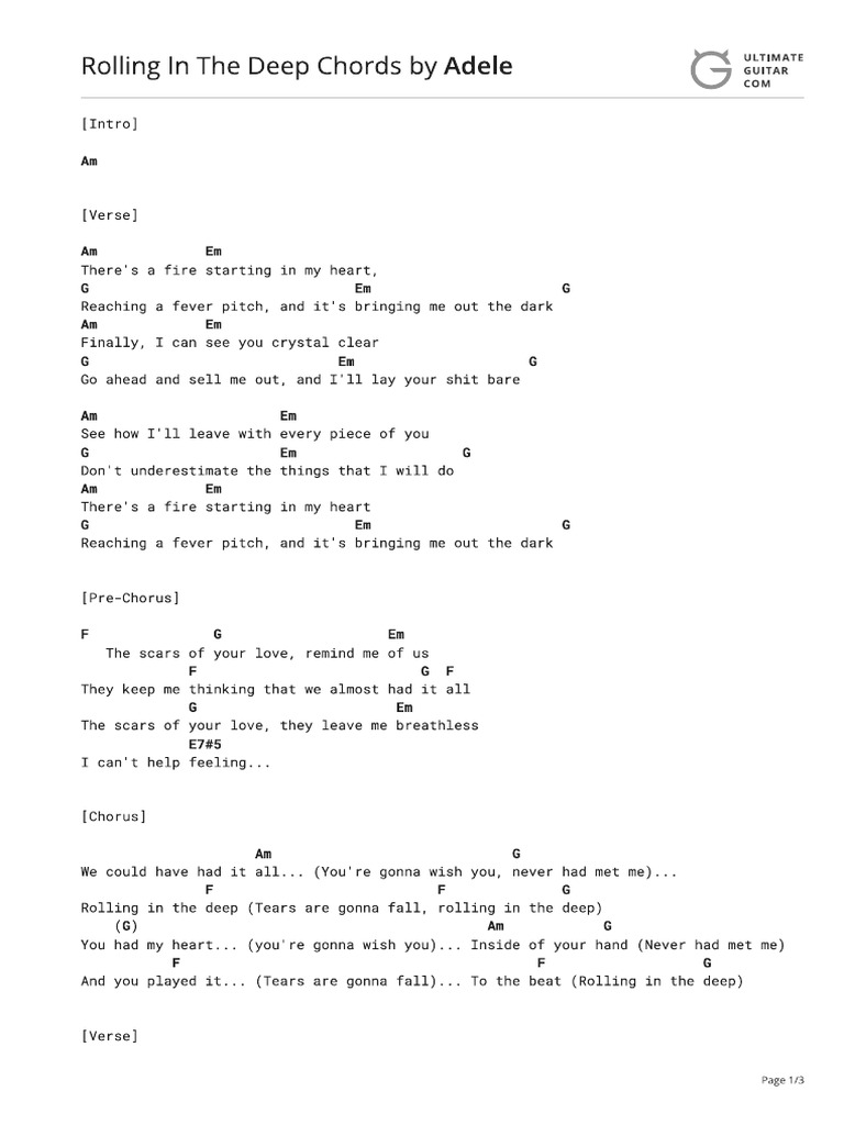 12-Rolling in The Deep | PDF