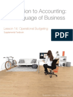 Introduction to Accounting Lesson 14 Operational Budgeting