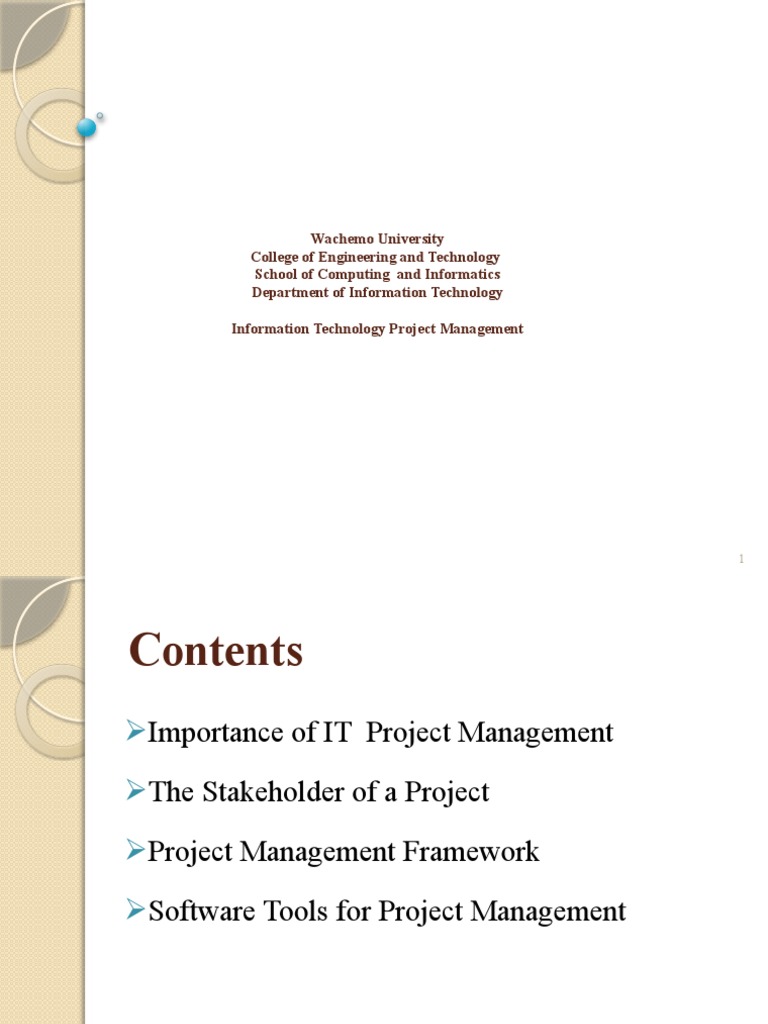 IT Project Management Overview | PDF | Project Management | Business