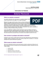 Anterior Rectocele Information Sheet