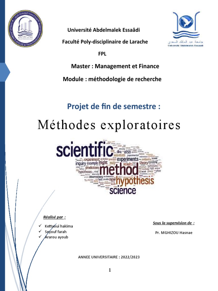 Rapport - Méthode - Exploratoire Fin | PDF | Analyse des données ...