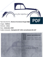 Fiat 500 C - 1100 - 103 - 1400 - 1400 D - 1900 e Derivados - Diferencial (Manual de Reparação)