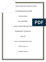 A1b1probabilidad y Estadistica (Jose Norberto Matus Cortes 507)