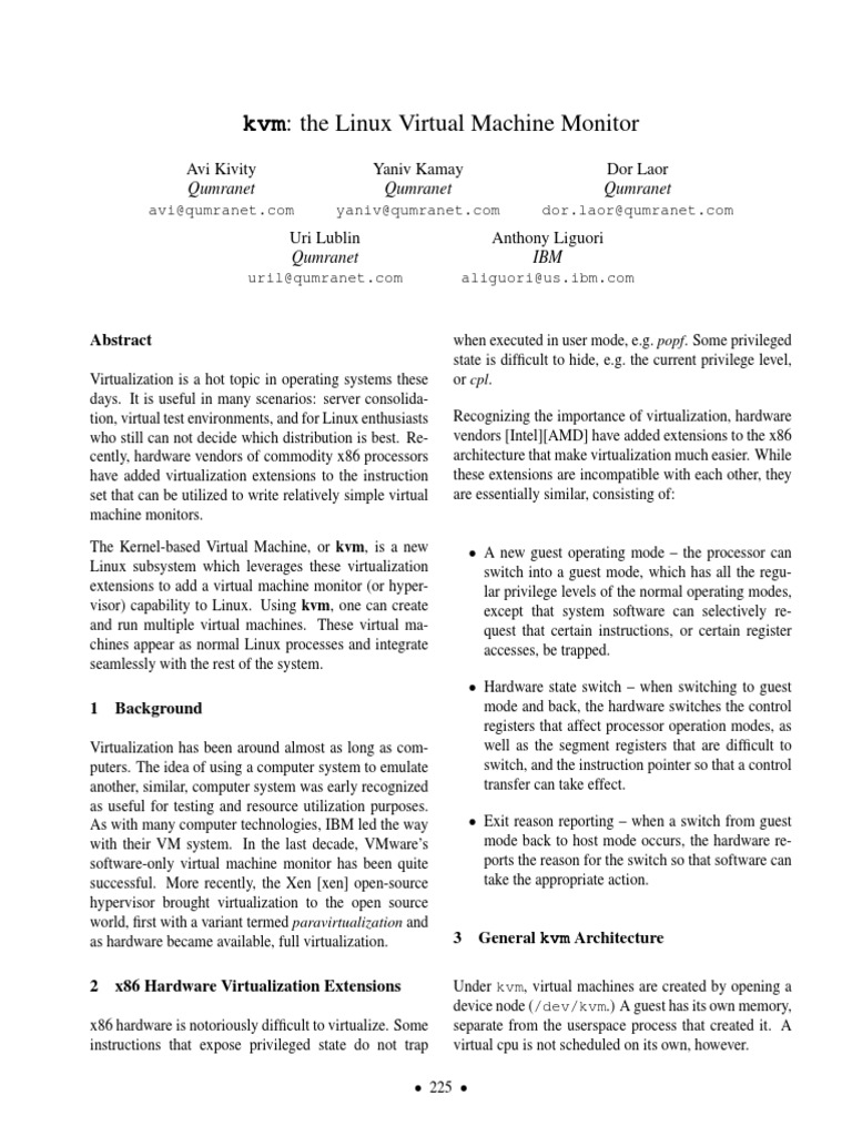 Linux Virtualization with KVM | PDF | Virtual Machine | Computer Hardware