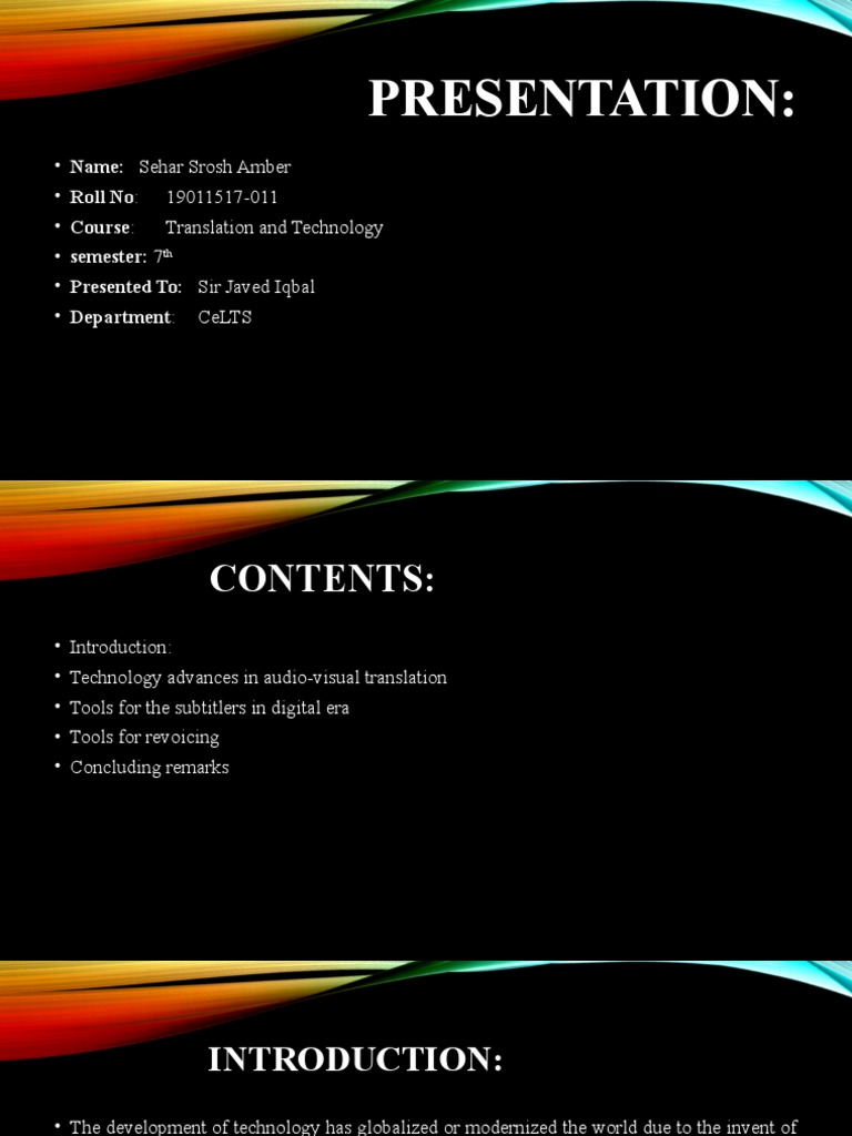 19011517-011-PPT-Translation & Technology | PDF | Mass Media | Computing