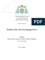 Informe Inducción Electromagnética. Juan Lorenzo y Nuria Fernández