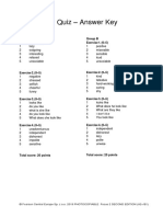 Focus 2 2ed Vocabulary Quiz Unit1 GroupA&B ANSWERS