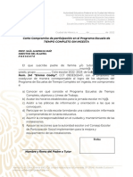 Carta Compromiso Escuela de Jornada Ampliada