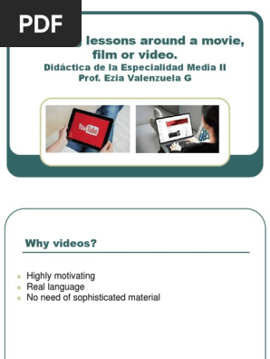 Planning lessons around a video