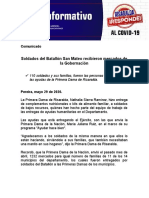 29.05.2020 Entrega de Mercados A Soldados