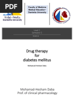 Lecture 2 Anti-Diabetic Therapy. DR HESHAM-1